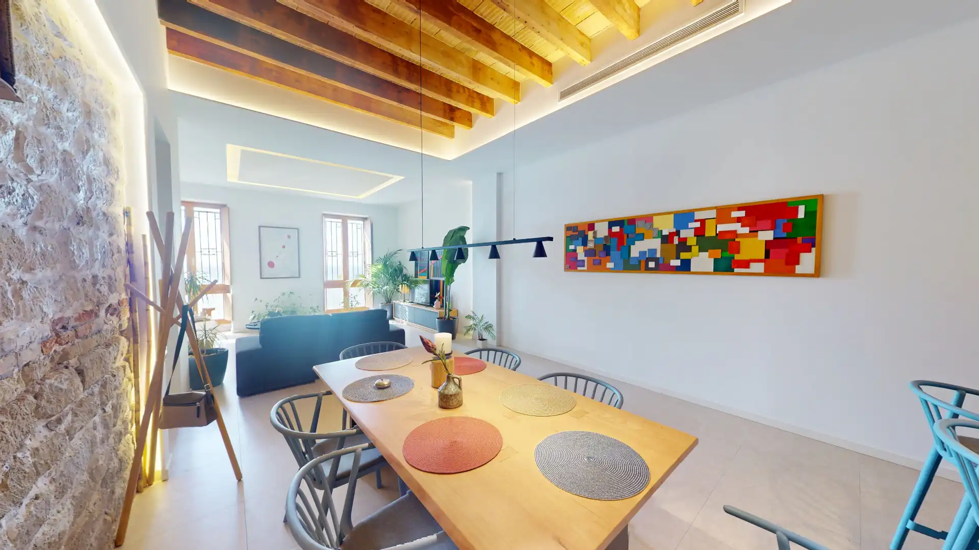 Esszimmer von Wohnung zum Verkauf in Alicante / Alacant mit Klimaanlage, Privatgarten und Abstellraum