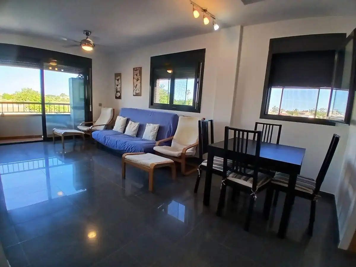 Living room of Apartments for sale in Deltebre  with Heating, Furnished and Balcony