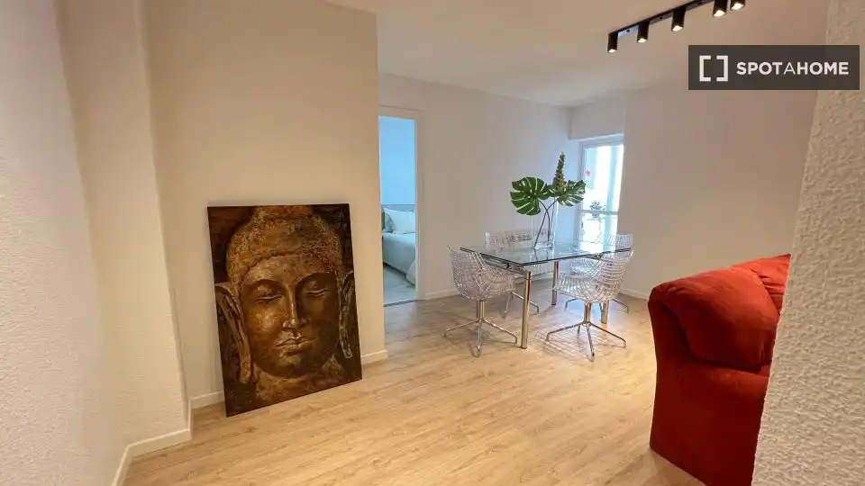Dining room of Flat for rent in Madrid  with Air Conditioner, Heating and Furnished