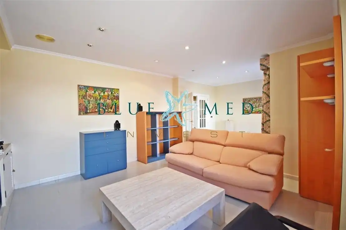Sala de estar de Dúplex en venta en Mazarrón con Terraza, Trastero y Amueblado