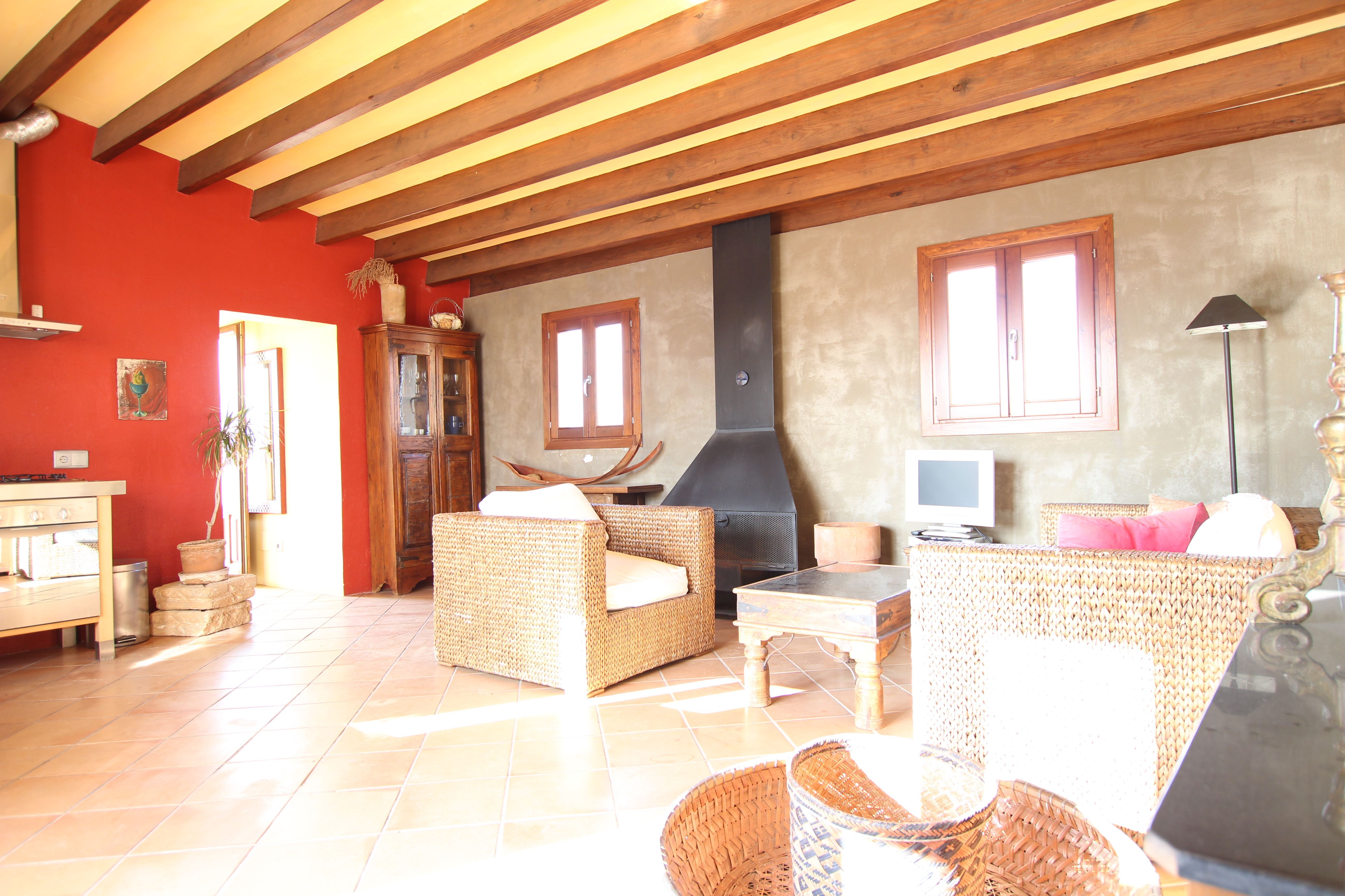 Sala d'estar de Àtic en venda en  Palma de Mallorca amb Calefacció, Jardí privat i Terrassa