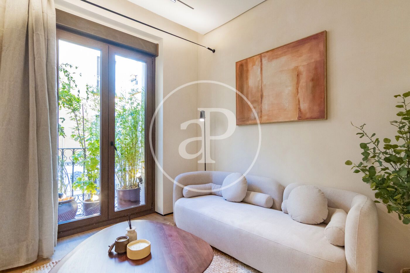 Sala de estar de Piso en venta en  Madrid Capital con Aire acondicionado, Calefacción y Amueblado