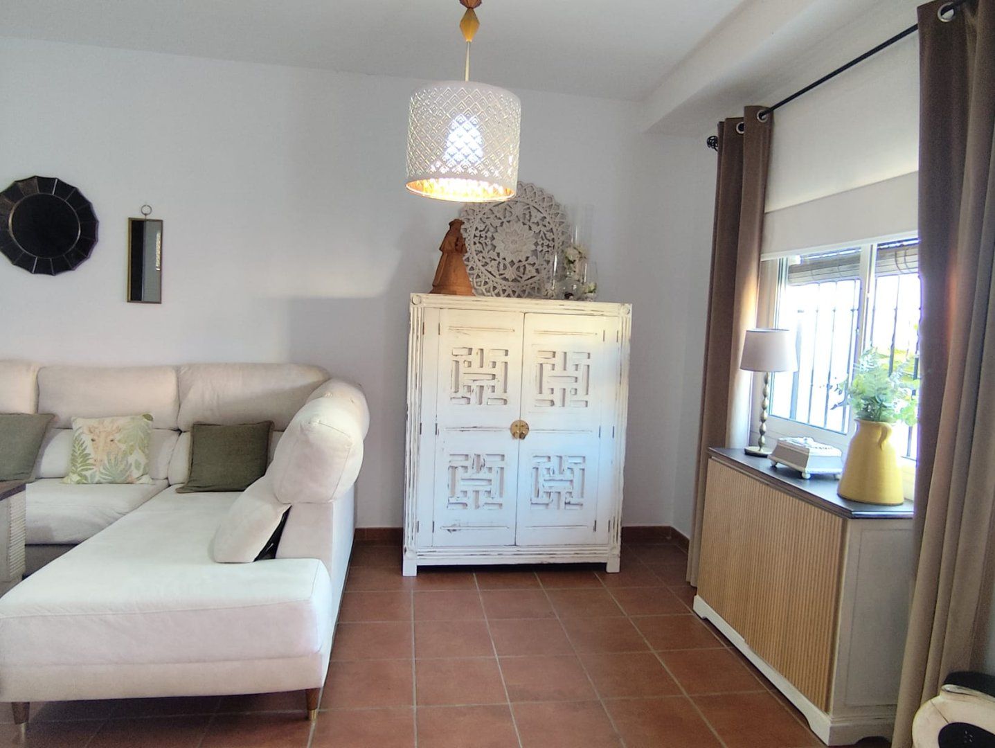 Living room of Single-family semi-detached for sale in Hinojos  with Air Conditioner, Heating and Terrace