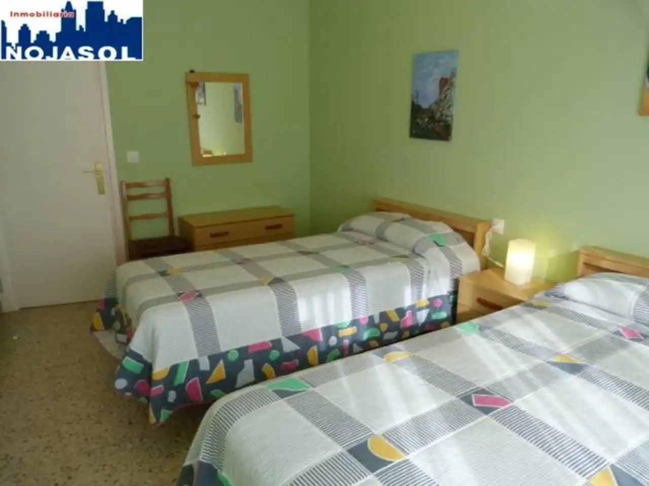 Bedroom of Flat for rent in Noja  with Heating, Terrace and Furnished