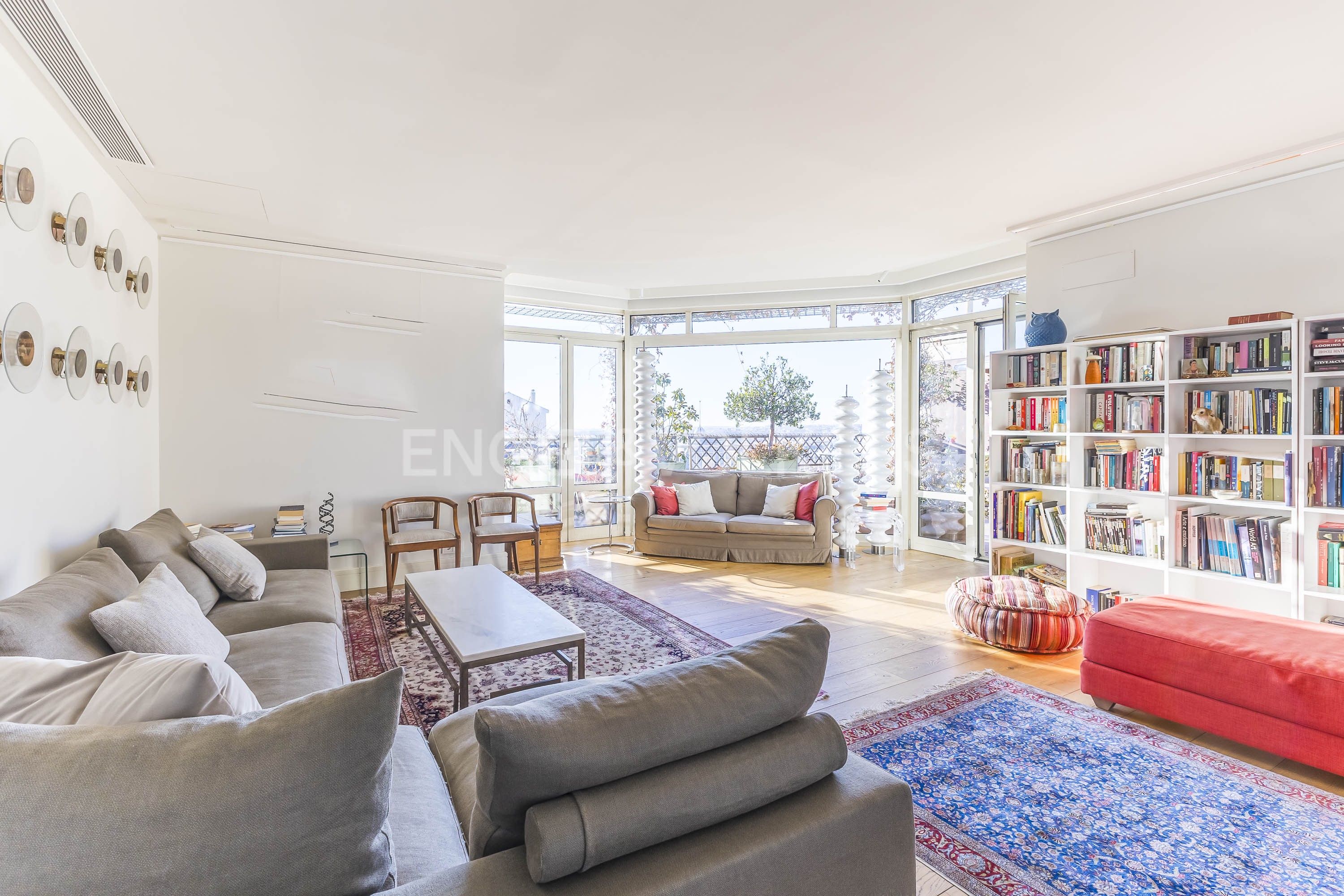 Sala de estar de Ático en venta en  Madrid Capital con Aire acondicionado, Calefacción y Terraza