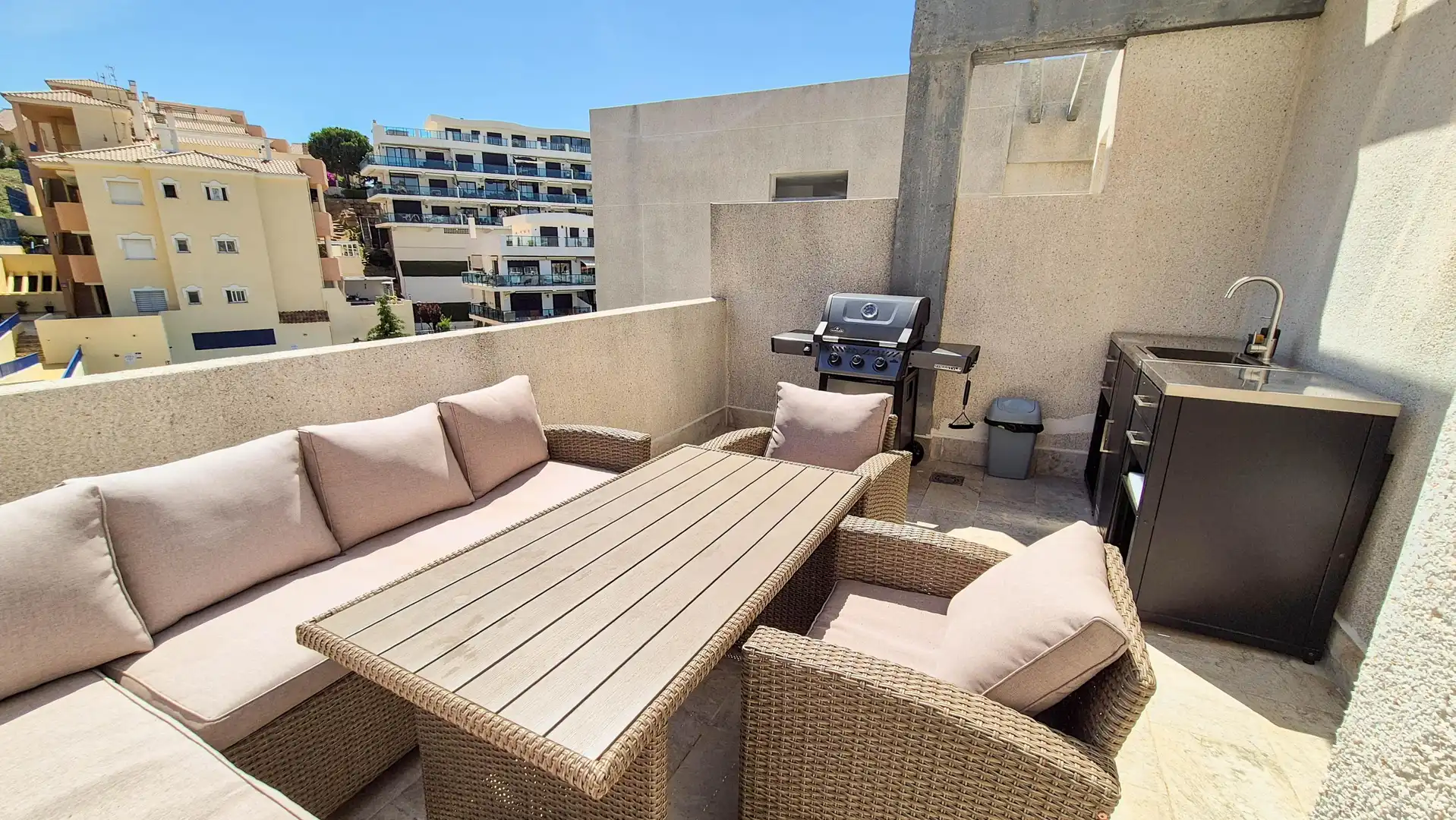 Terrassa de Àtic en venda en Mijas amb Aire condicionat, Calefacció i Jardí privat