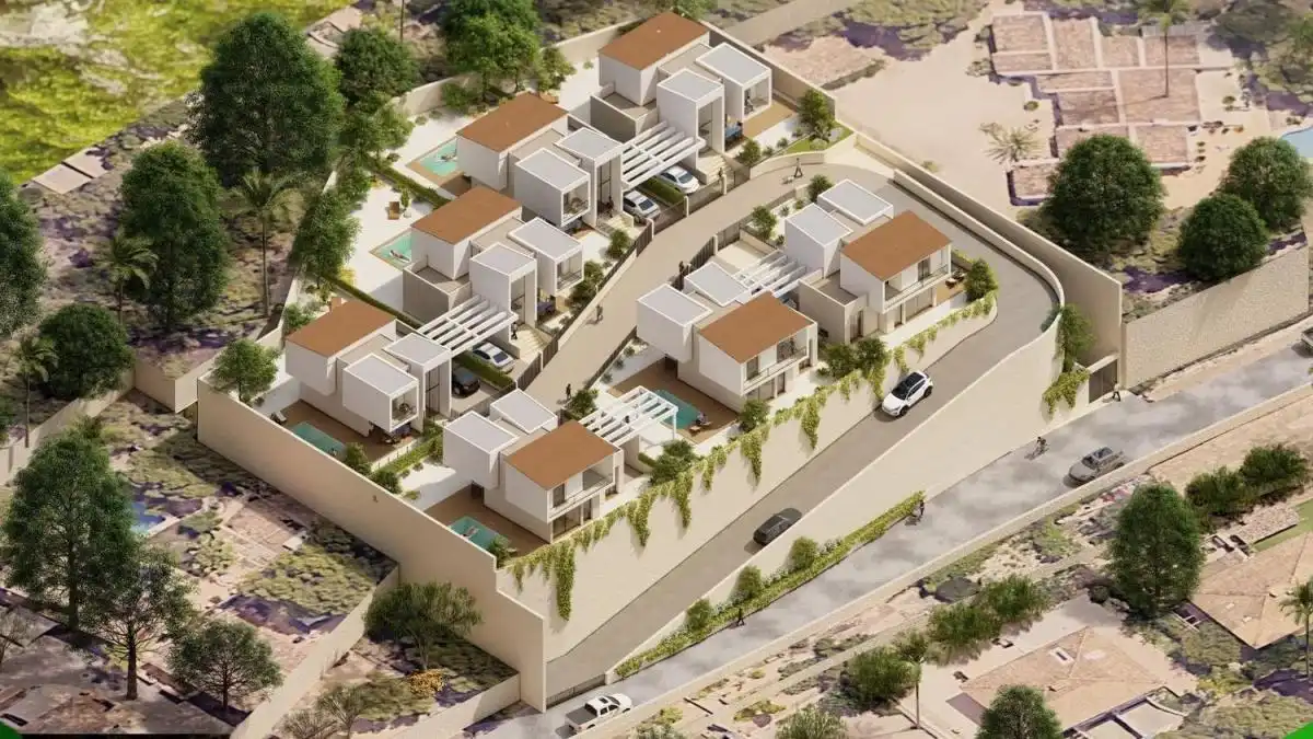 Vista exterior de Casa o xalet en venda en La Nucia amb Piscina