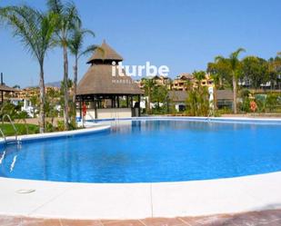 Exterior view of Flat for sale in Estepona  with Air Conditioner, Heating and Parquet flooring