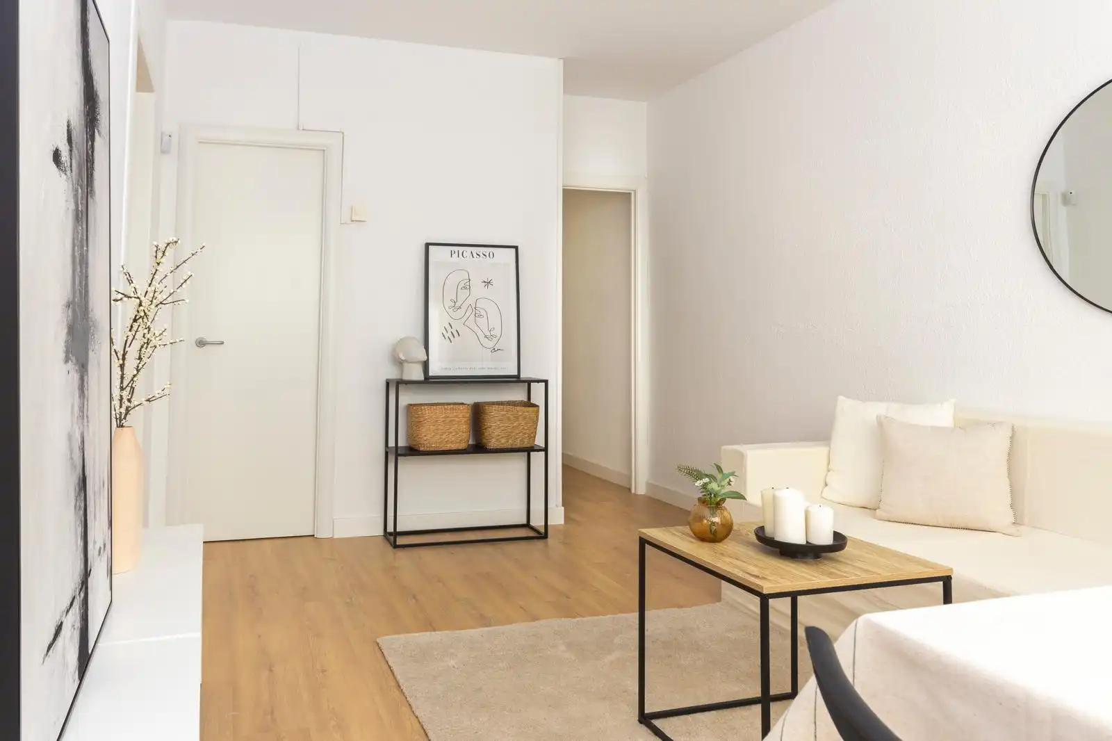 Schlafzimmer von Wohnung zum Verkauf in Terrassa mit Heizung, Parkett und Ofen
