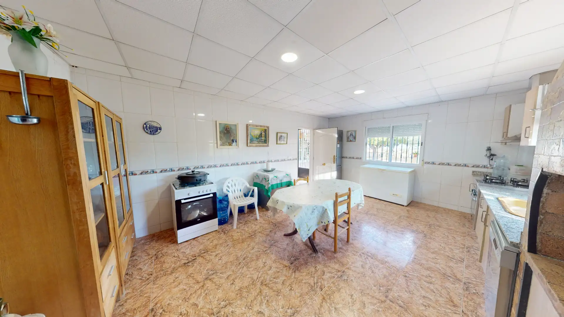 Cuina de Casa o xalet en venda en Elche / Elx amb Aire condicionat, Jardí privat i Terrassa