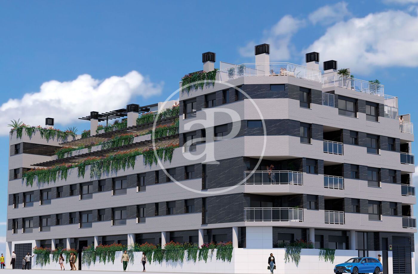 Exterior view of Flat for sale in Castellón de la Plana / Castelló de la Plana  with Air Conditioner, Heating and Terrace