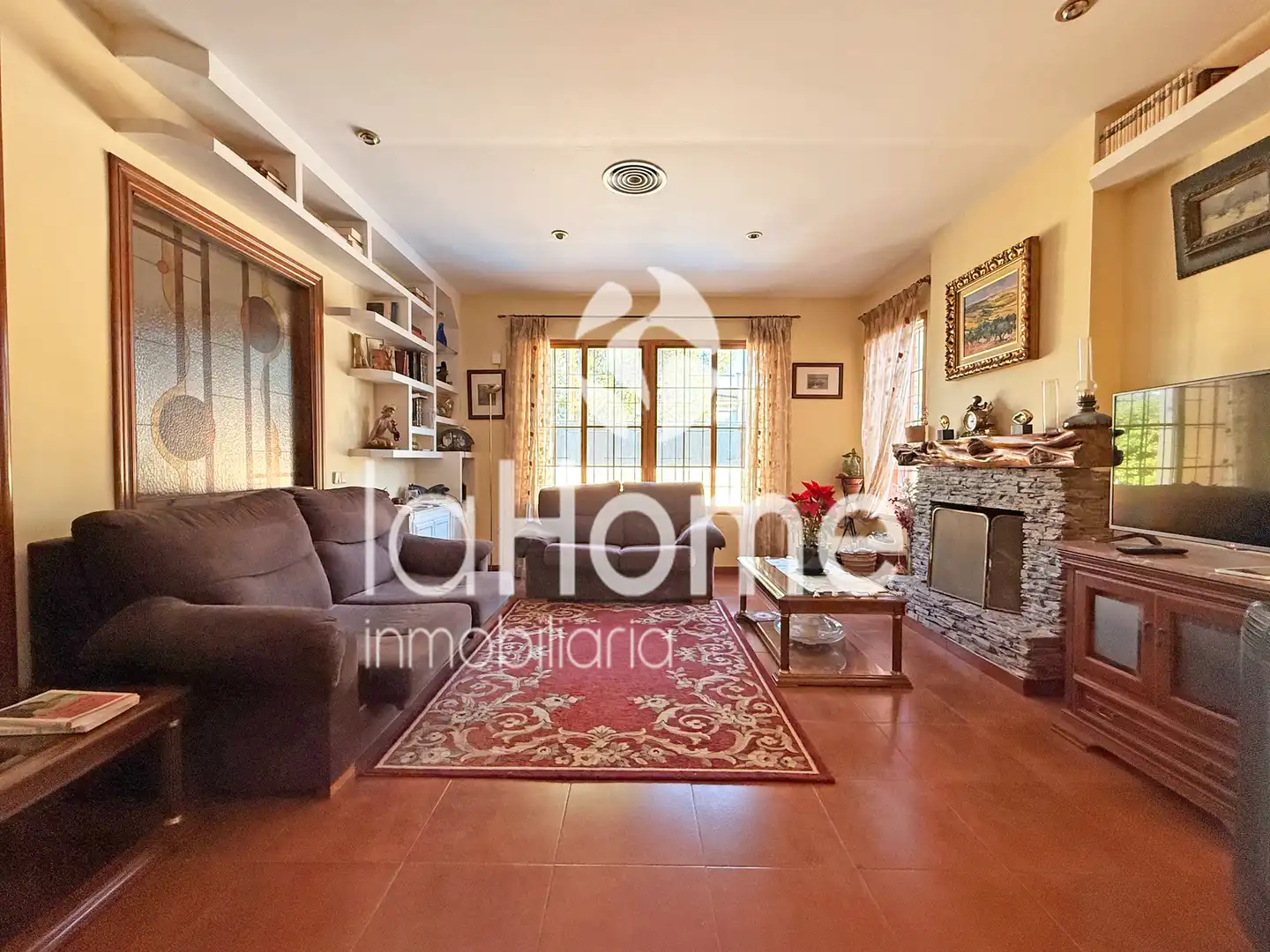 Sala de estar de Casa o chalet en venta en Paterna con Aire acondicionado, Jardín privado y Parquet