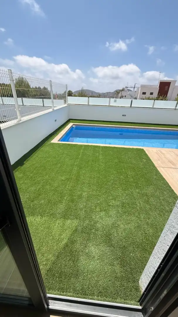 Piscina de Pis de lloguer en Finestrat amb Aire condicionat, Calefacció i Terrassa