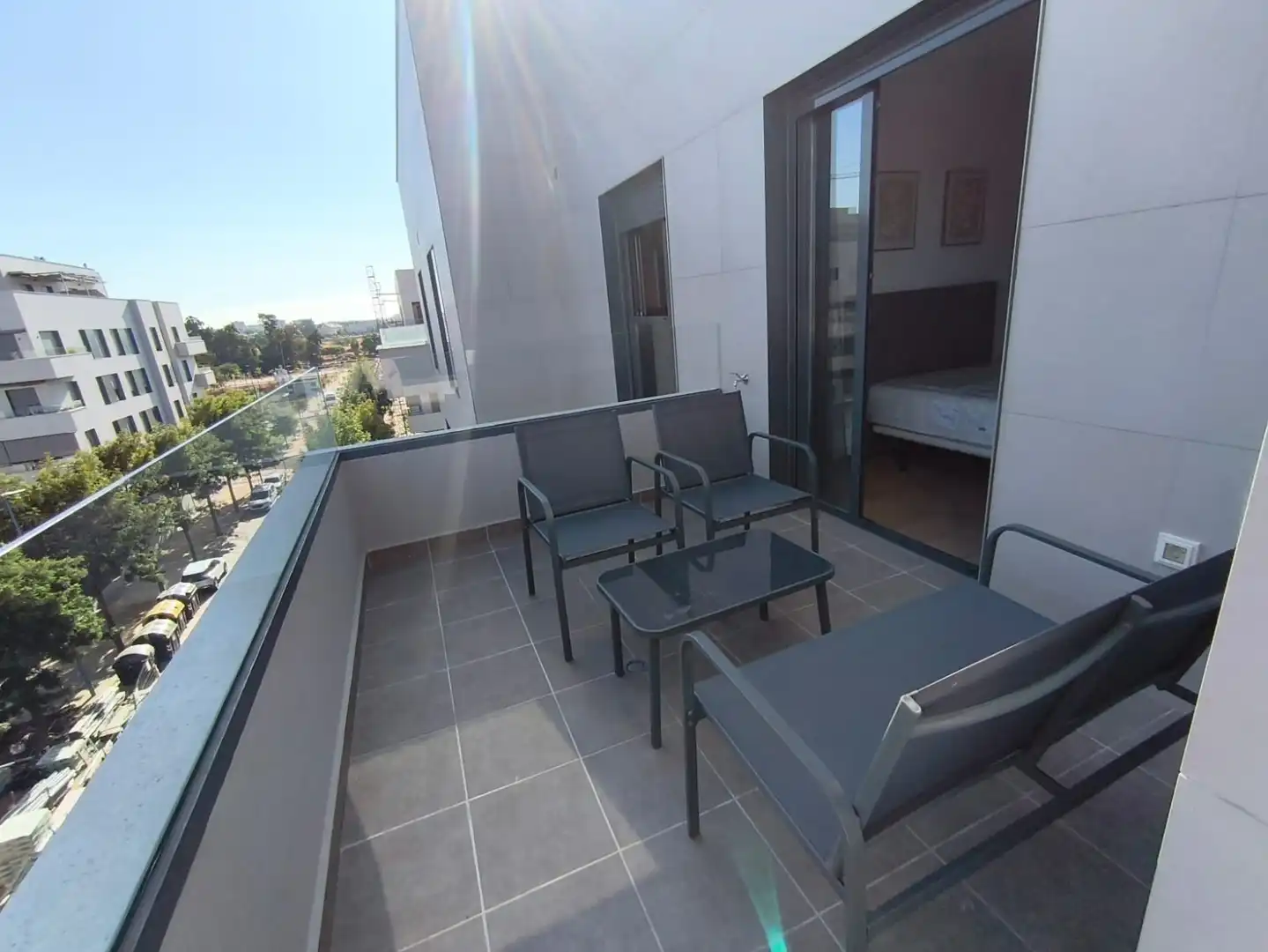 Terrassa de Apartament de lloguer en Badajoz amb Aire condicionat, Calefacció i Terrassa