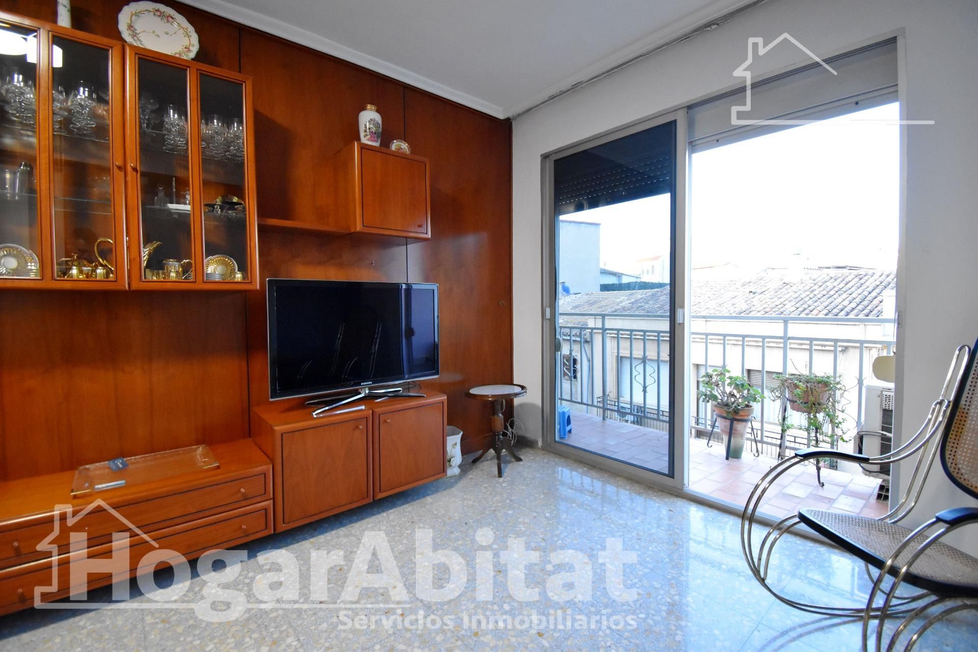 Sala d'estar de Pis en venda en Bellreguard amb Aire condicionat i Terrassa