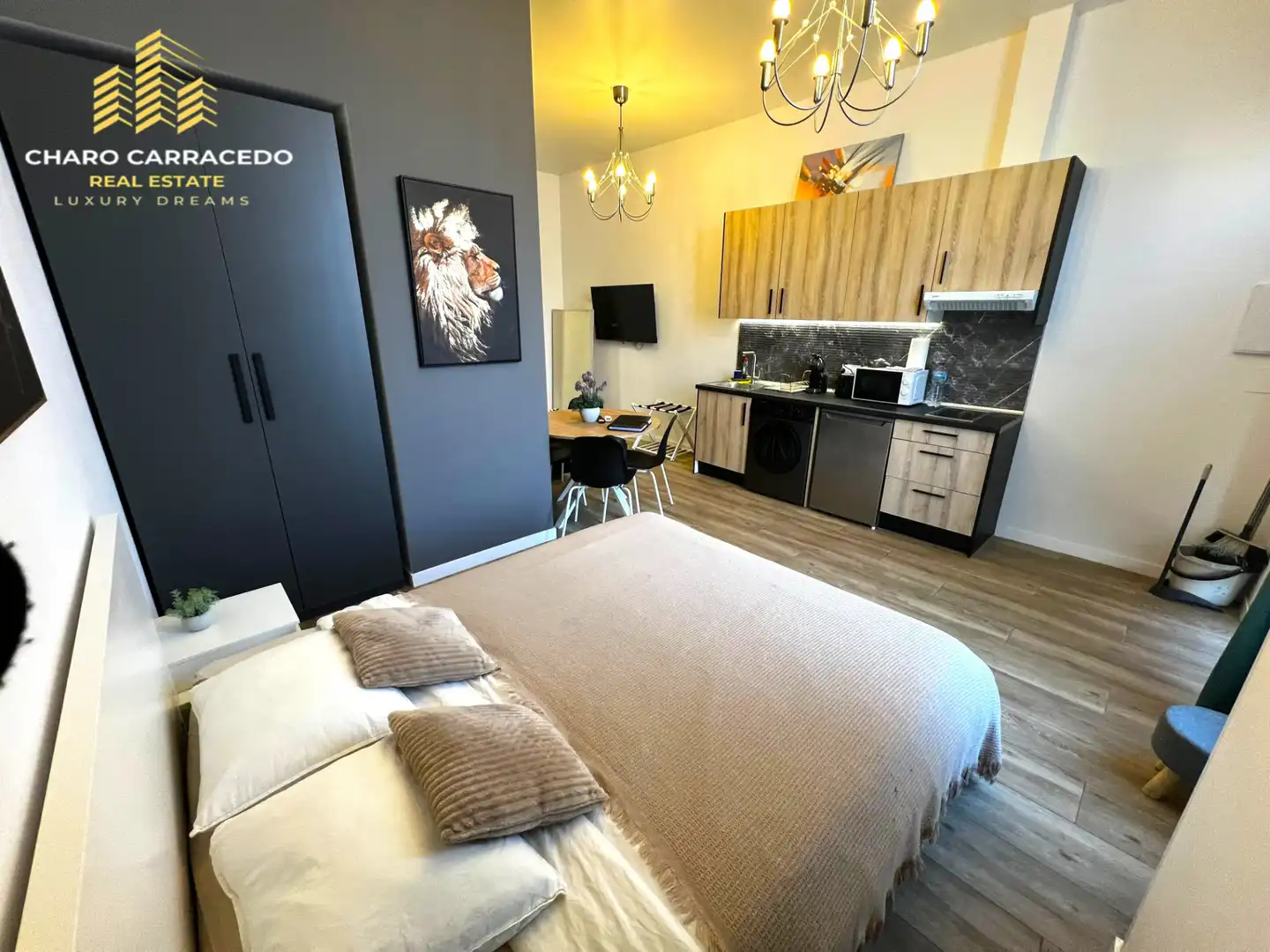 Habitación de Apartamento en venta en Valencia con Aire acondicionado, Amueblado y Lavadora