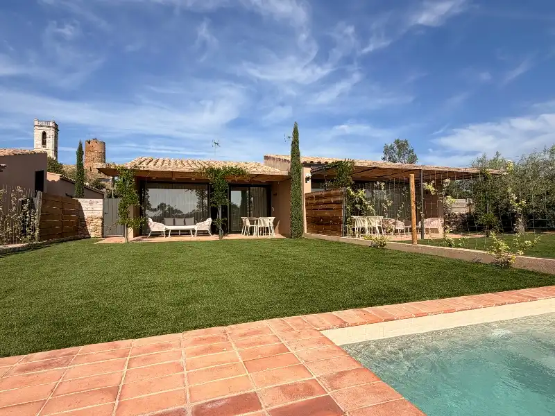 Terraza de Casa o chalet de alquiler en Cruïlles, Monells I Sant Sadurní de L'Heura con Aire acondicionado, Calefacción y Jardín privado