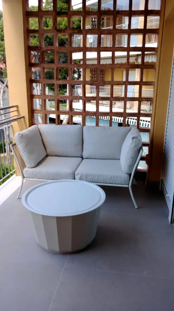 Terrassa de Apartament de lloguer en Benicasim / Benicàssim amb Aire condicionat, Calefacció i Jardí privat