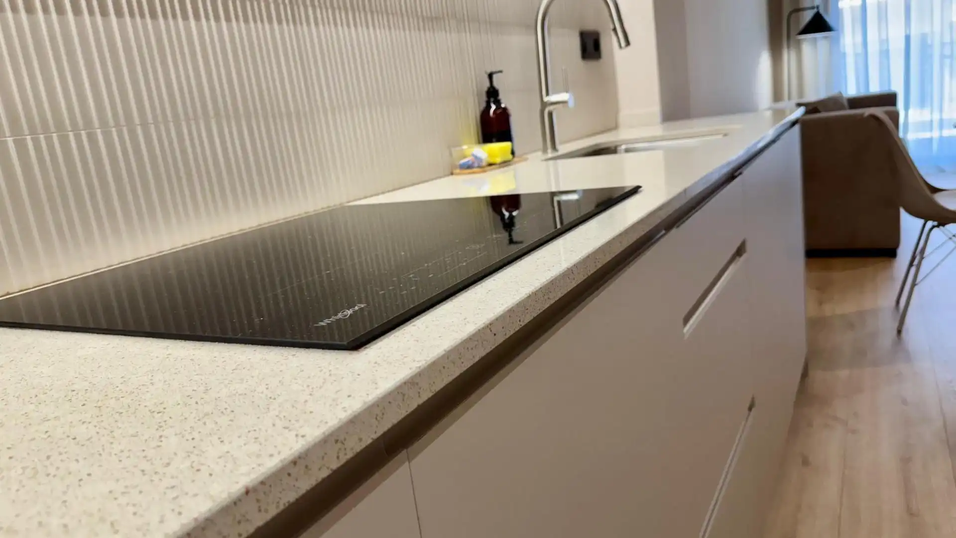 Cocina de Piso de alquiler en Barcelona con Aire acondicionado, Calefacción y Amueblado