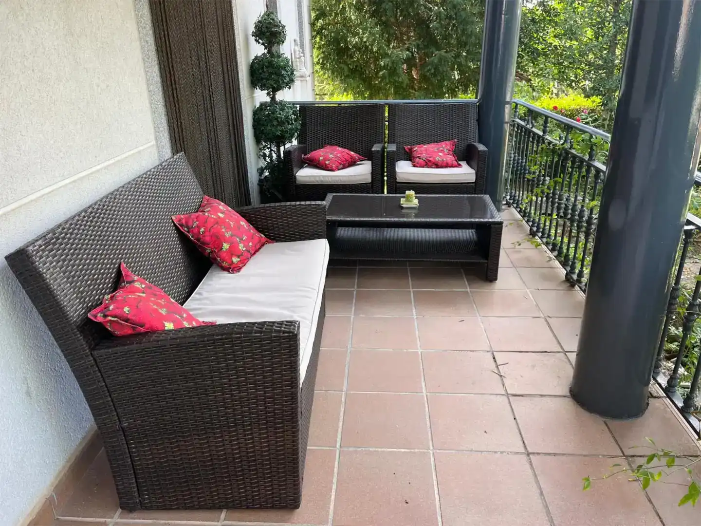 Terraza de Casa o chalet en venta en La Alberca  con Jardín privado, Parquet y Amueblado