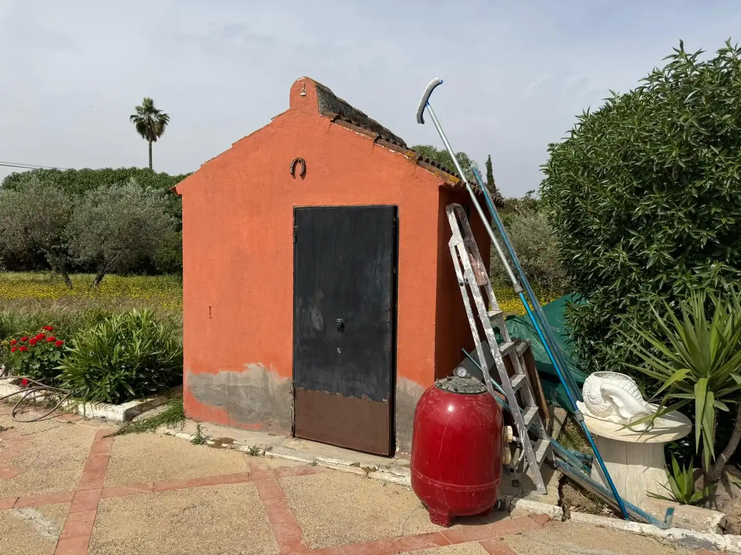 Vista exterior de Casa o chalet en venta en Carmona con Jardín privado, Terraza y Piscina