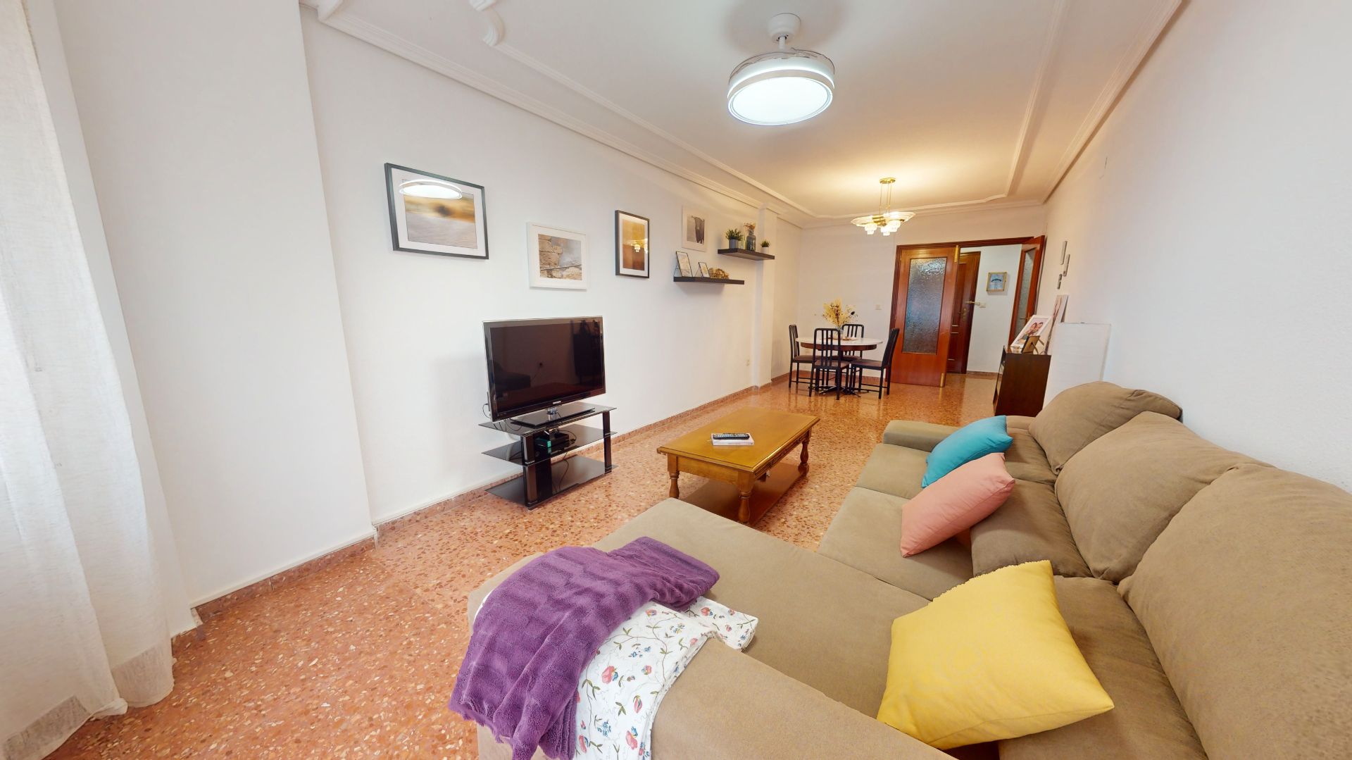 Living room of Flat for sale in Mutxamel  with Air Conditioner, Terrace and Oven