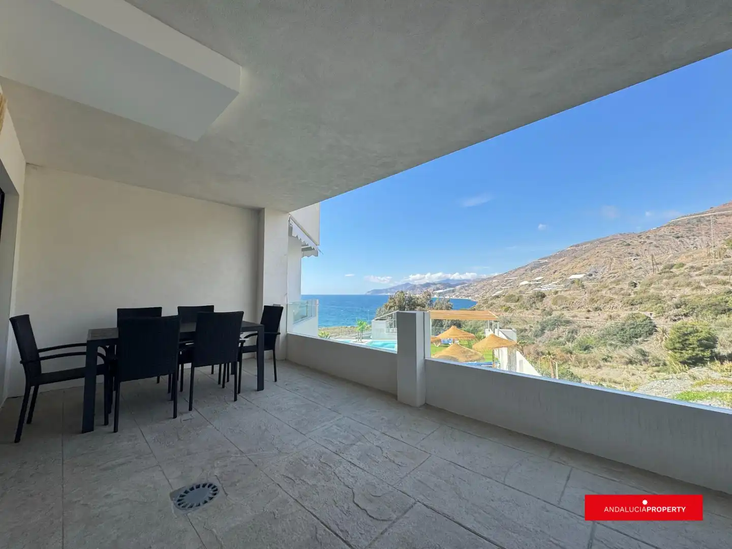 Terrasse von Wohnung zur Miete in Sorvilán mit Klimaanlage, Heizung und Privatgarten