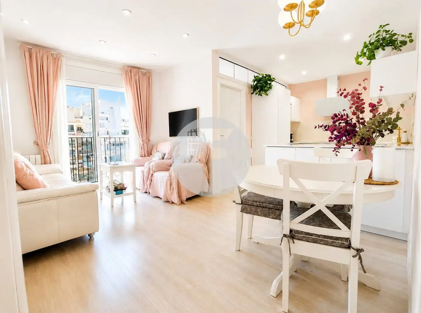 Sala de estar de Piso en venta en Barcelona con Aire acondicionado, Calefacción y Balcón