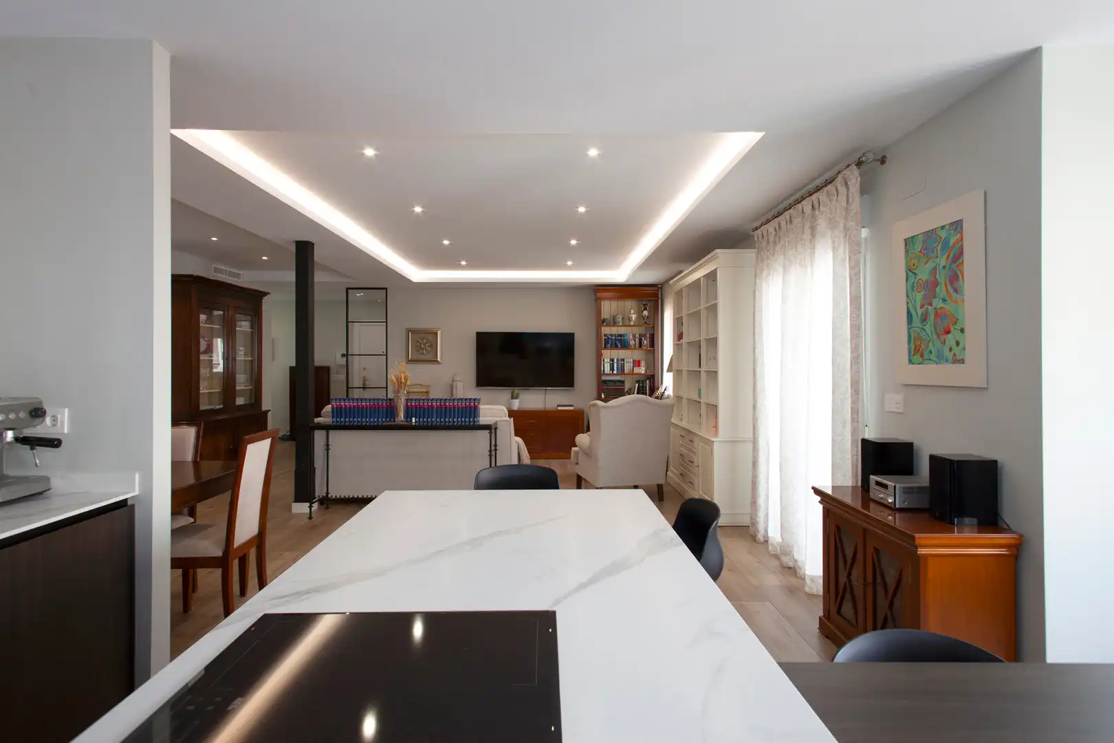 Living room of Flat for sale in Jaén  with Air Conditioner, Heating and Furnished