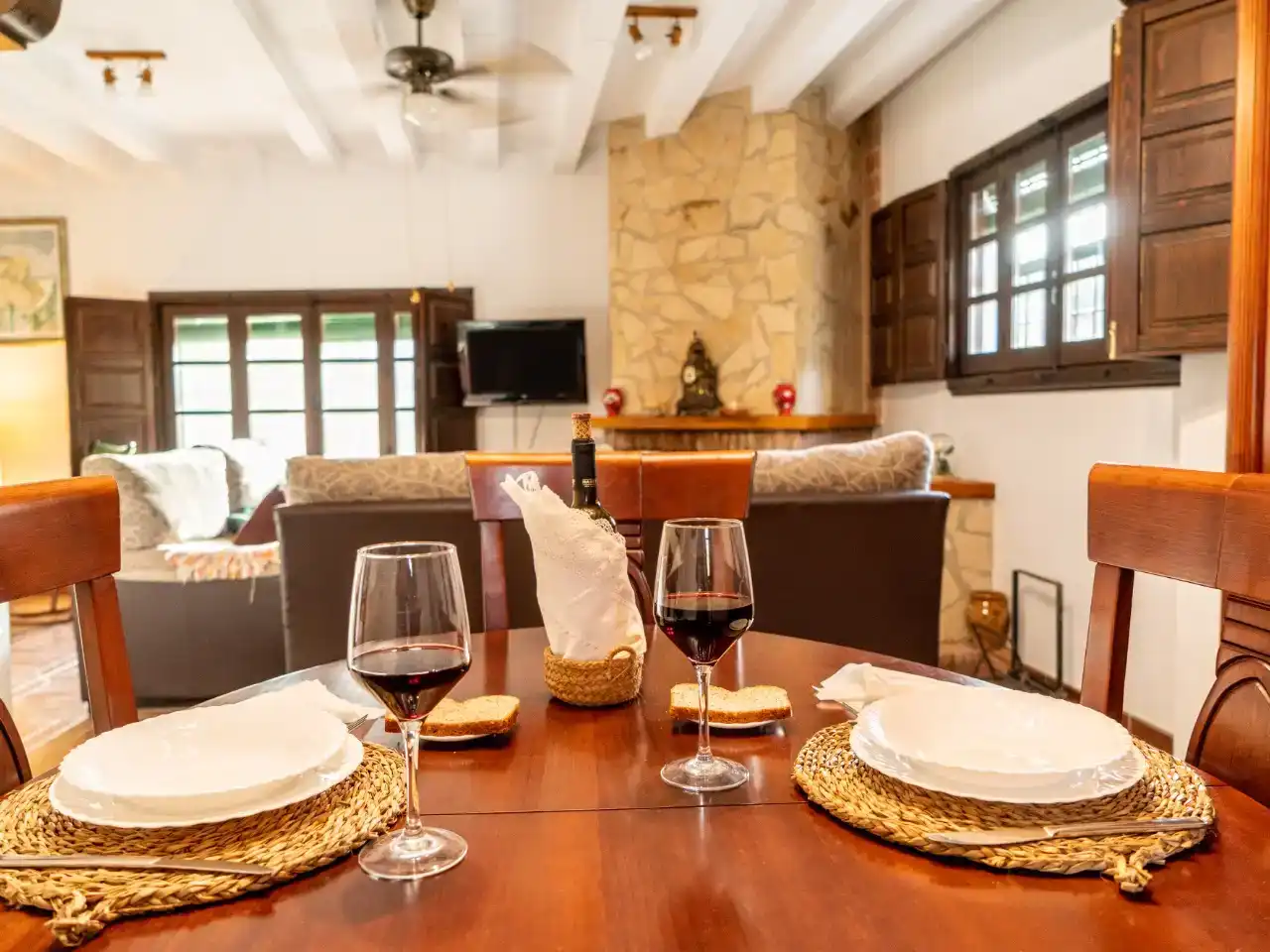 Dining room of Houses for rent in Iznájar  with Private garden, Storage room and Swimming Pool