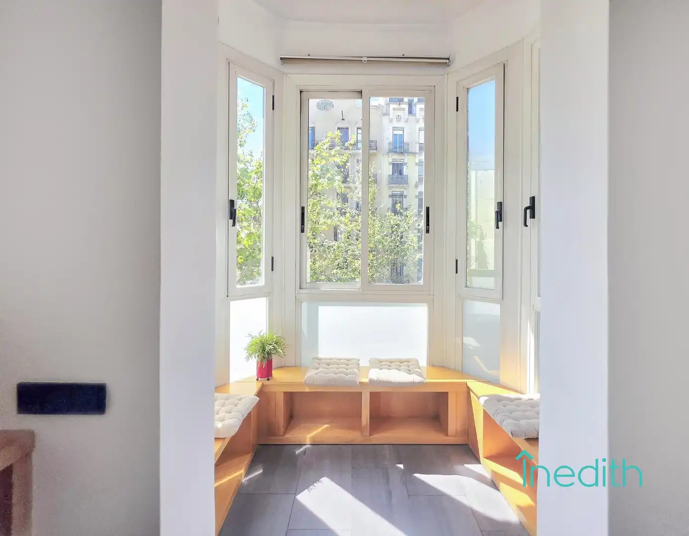 Balcony of Flat for sale in Barcelona  with Air Conditioner, Terrace and Furnished