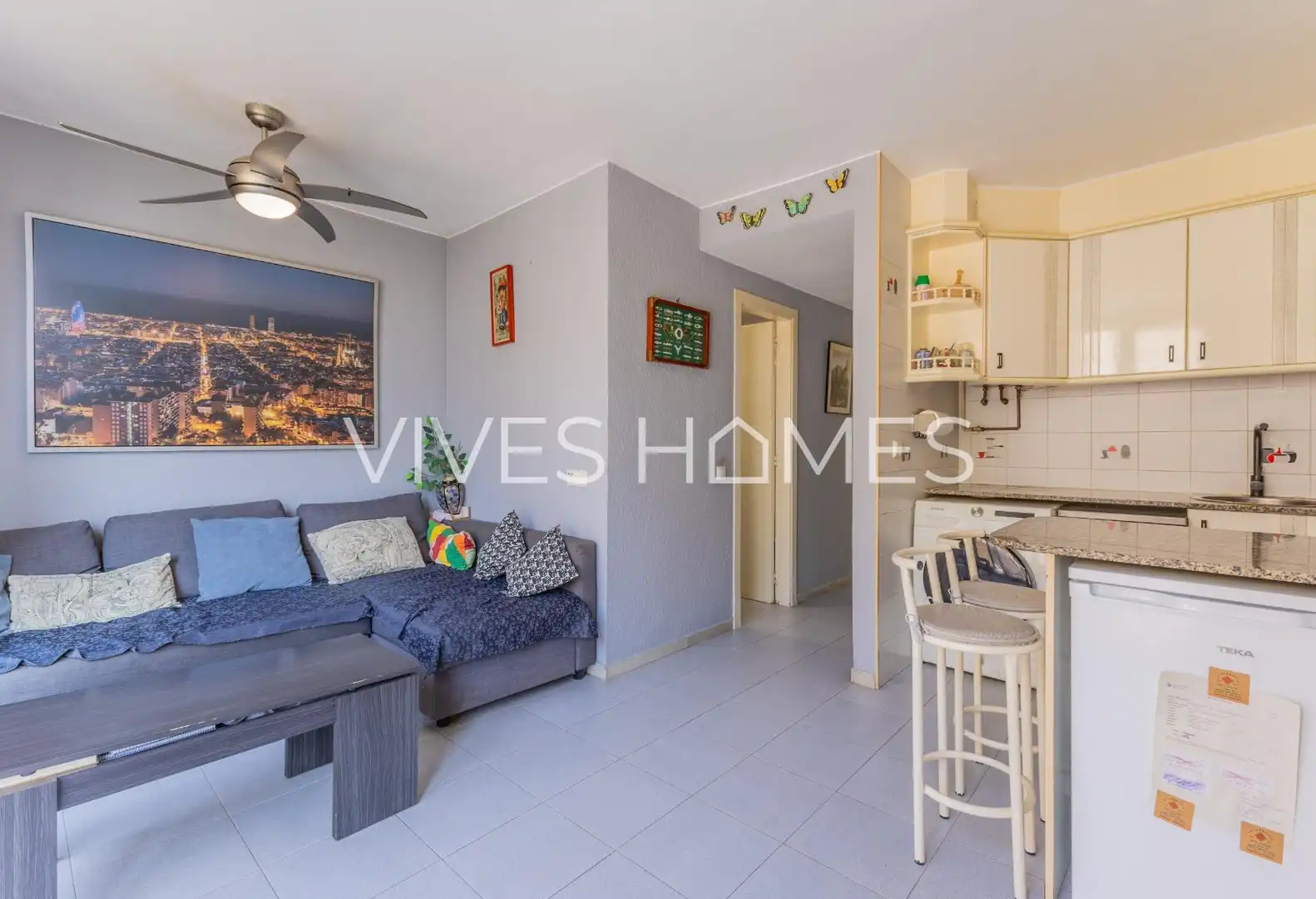 Living room of Flat for sale in Caldes d'Estrac  with Furnished