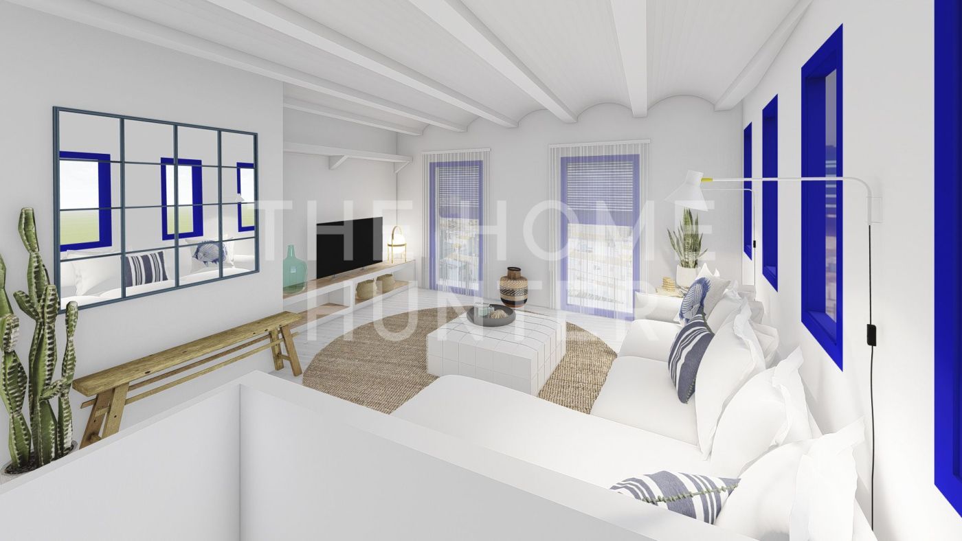 Sala d'estar de Casa o xalet en venda en L'Escala amb Aire condicionat, Calefacció i Terrassa