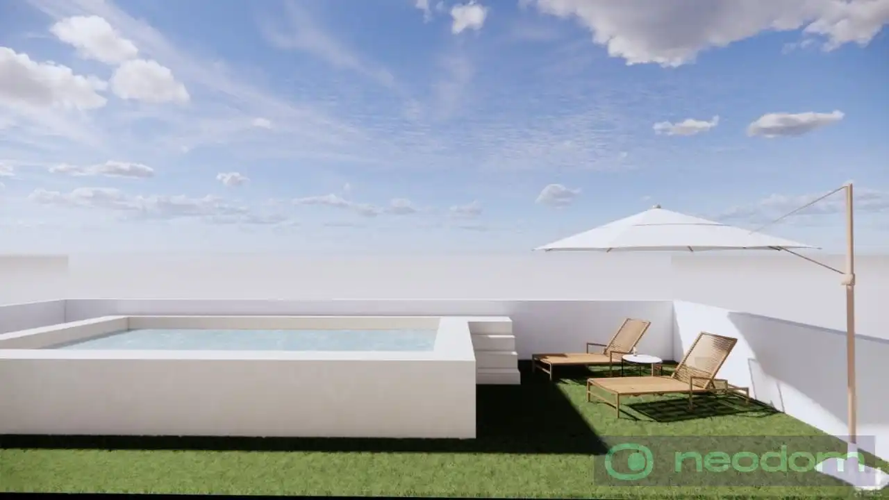 Terrace of Flat for sale in Pilar de la Horadada  with Air Conditioner, Terrace and Swimming Pool