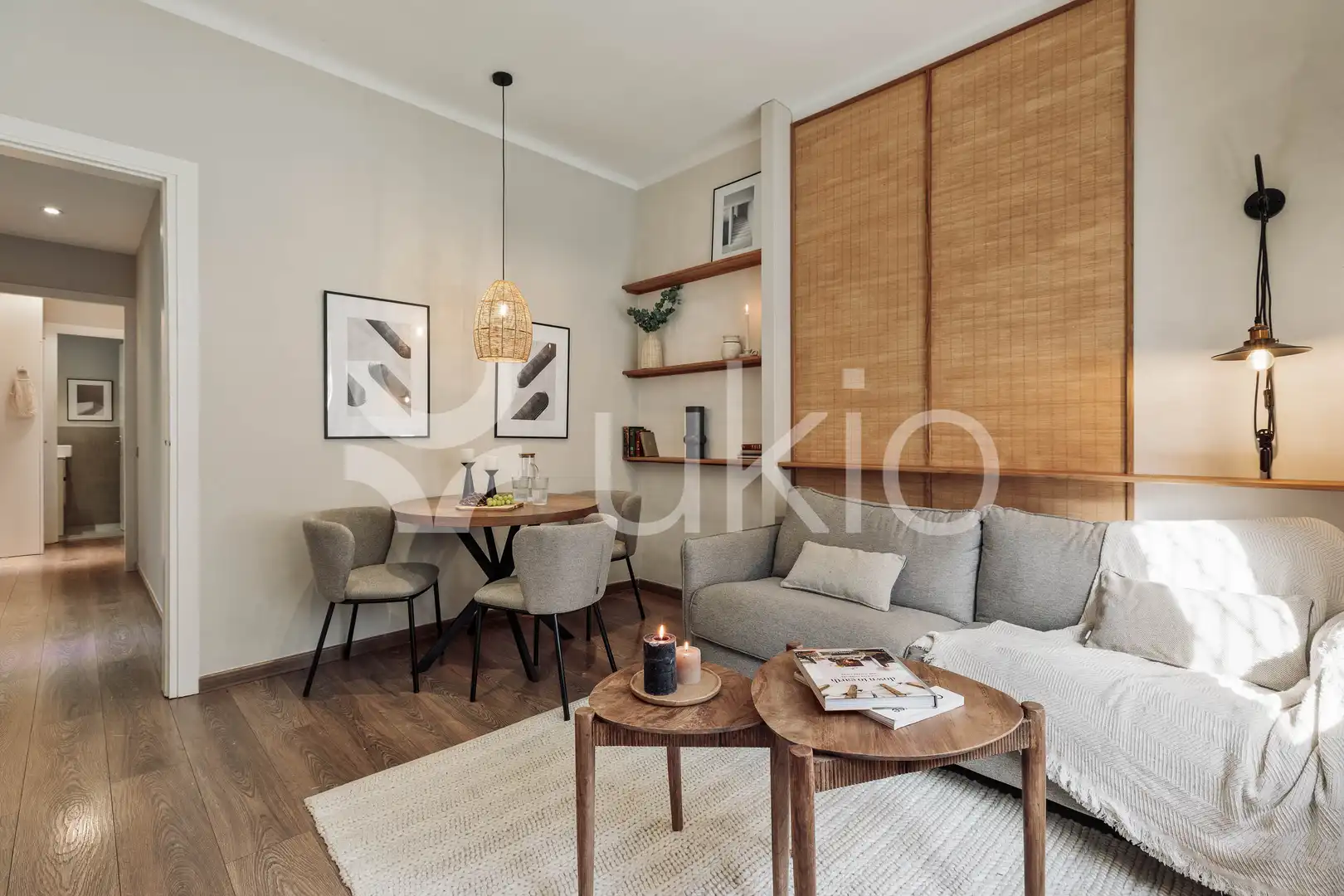 Sala d'estar de Apartament de lloguer en Barcelona amb Aire condicionat, Calefacció i Moblat