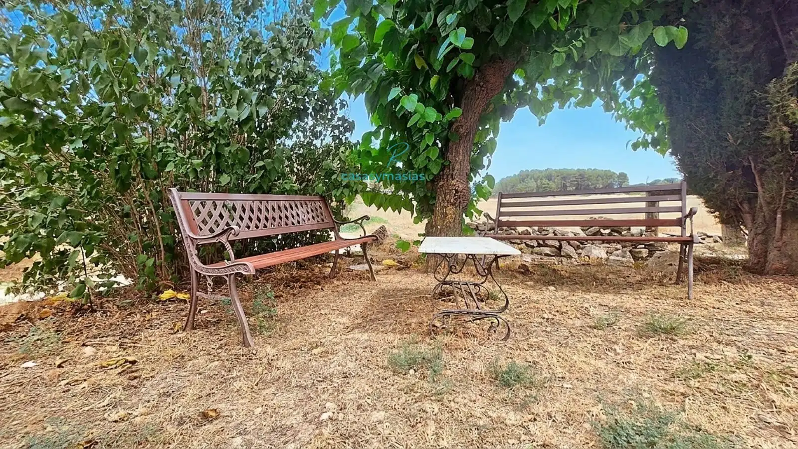 Terrassa de Finca rústica en venda en Sant Martí Sarroca amb Calefacció, Jardí privat i Parquet
