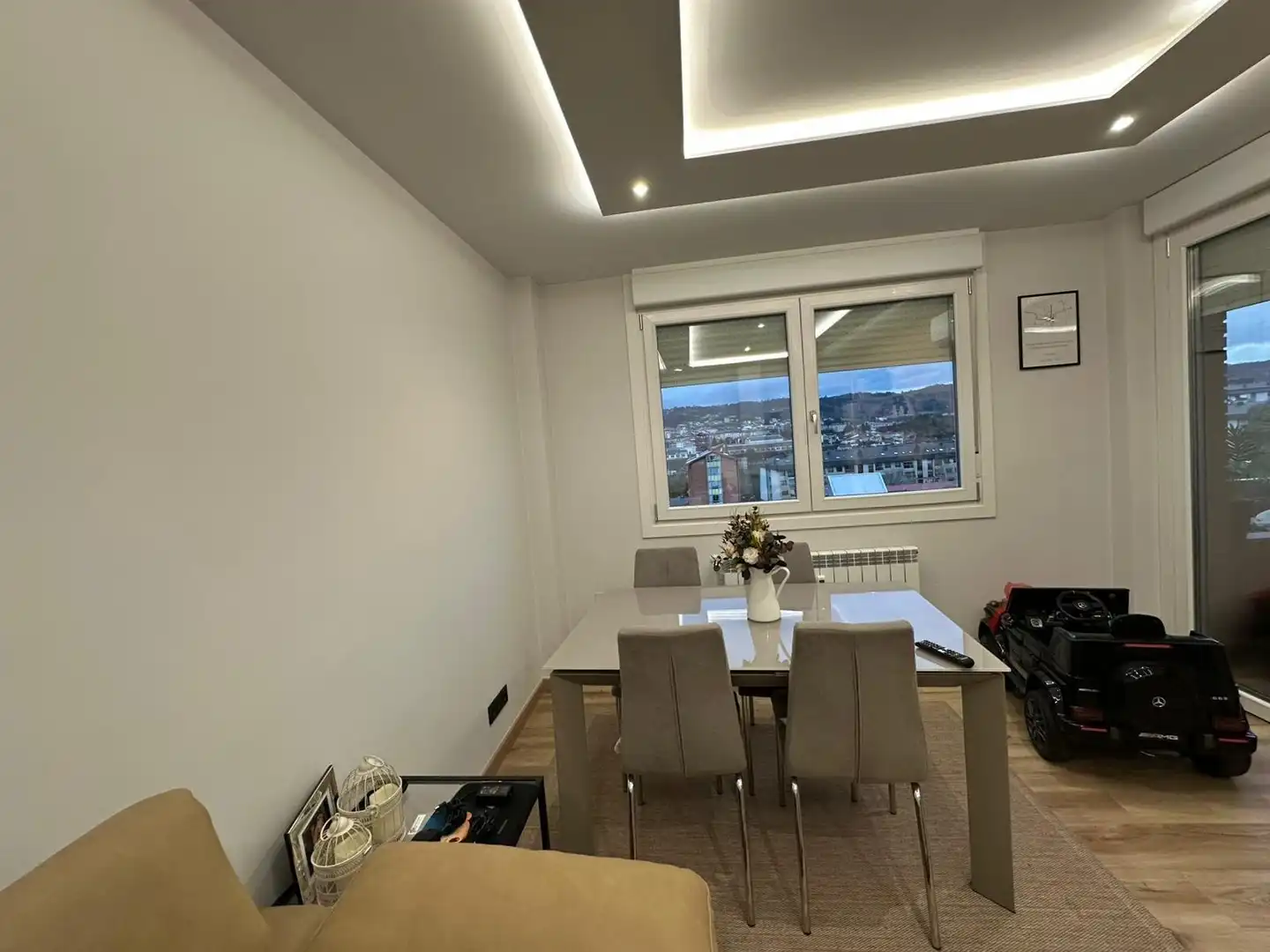 Dining room of Flat for sale in Ourense Capital   with Air Conditioner, Heating and Terrace