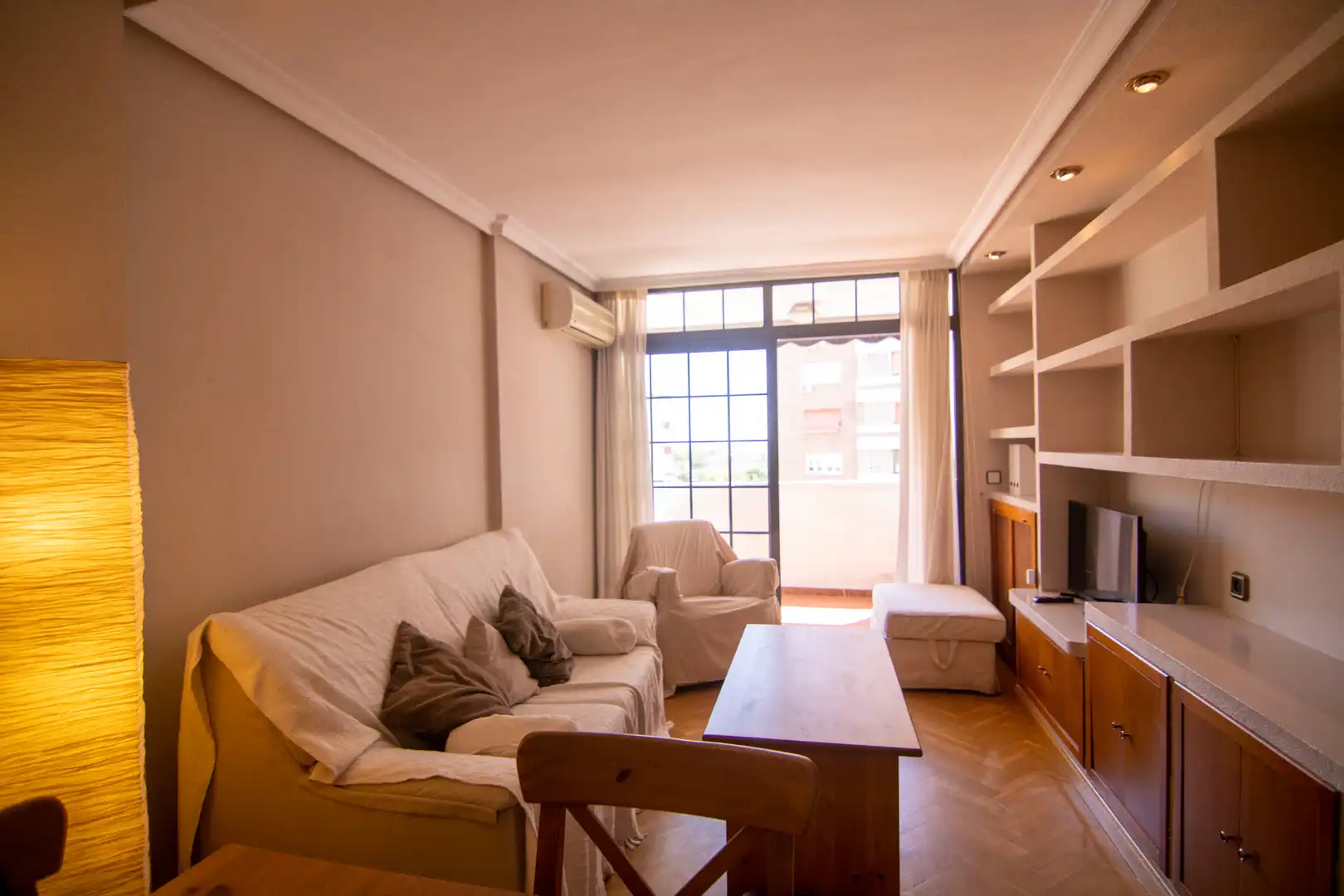Wohnzimmer von Wohnung zum Verkauf in Madrid mit Klimaanlage, Heizung und Terrasse