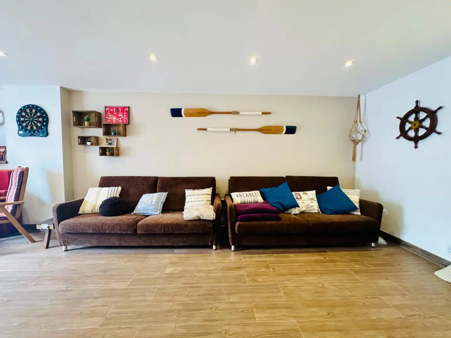 Living room of Houses for sale in Alcanar  with Air Conditioner, Private garden and Parquet flooring