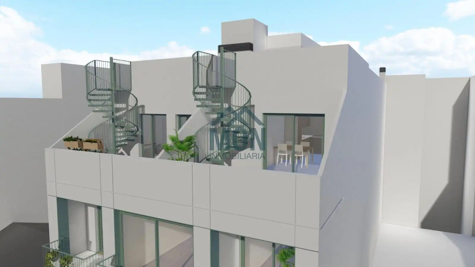 Außenansicht von Dachboden zum Verkauf in Paterna mit Klimaanlage, Terrasse und Ofen