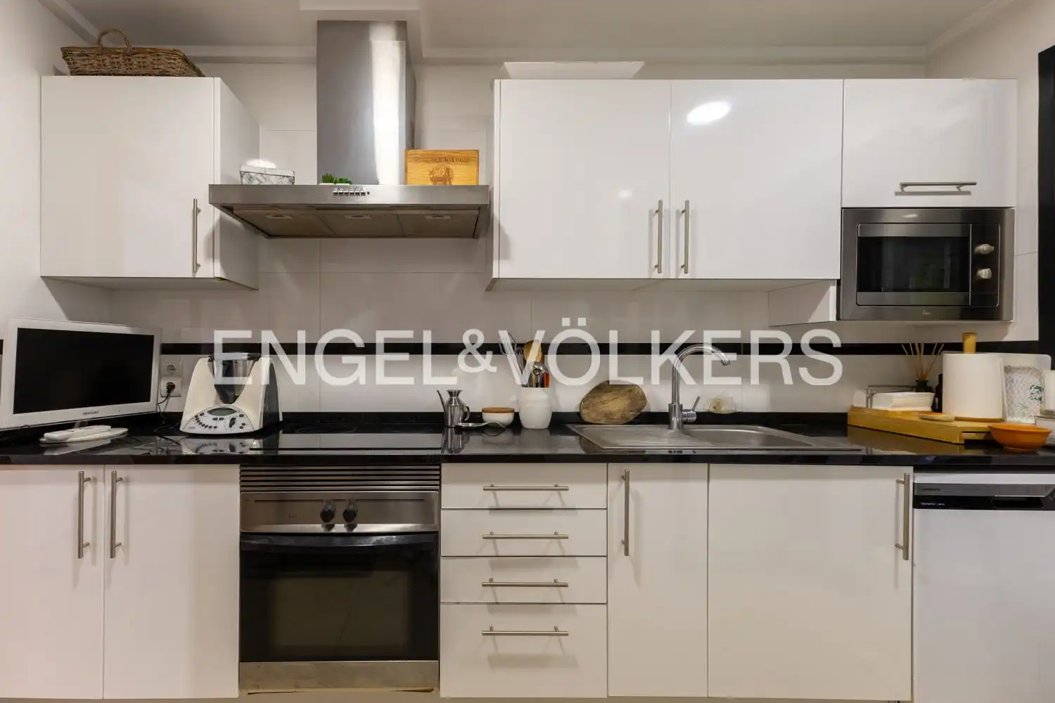 Cocina de Piso de alquiler en Jávea / Xàbia con Aire acondicionado, Calefacción y Jardín privado