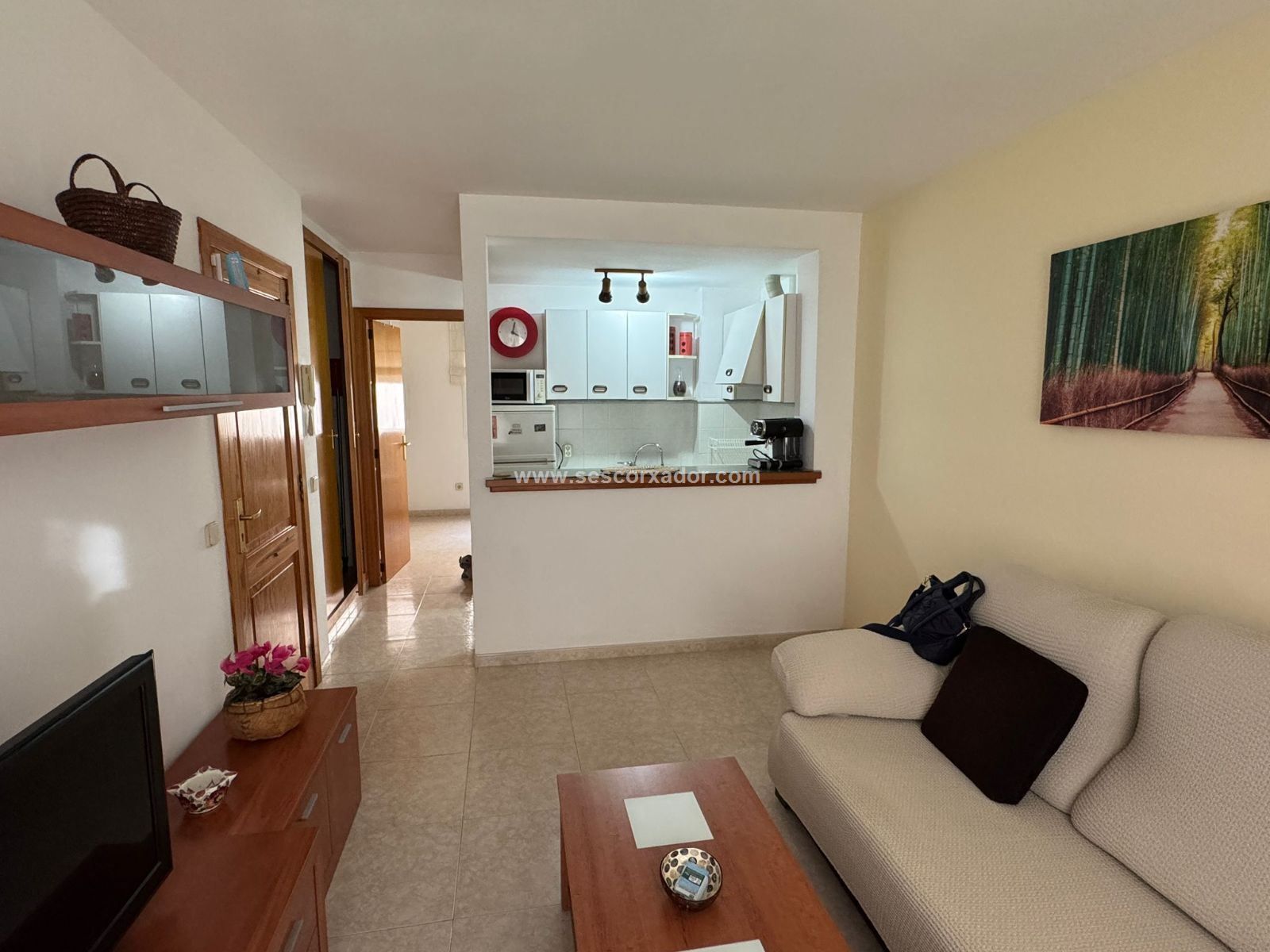 Sala d'estar de Pis de lloguer en  Palma de Mallorca amb Aire condicionat, Calefacció i Balcó