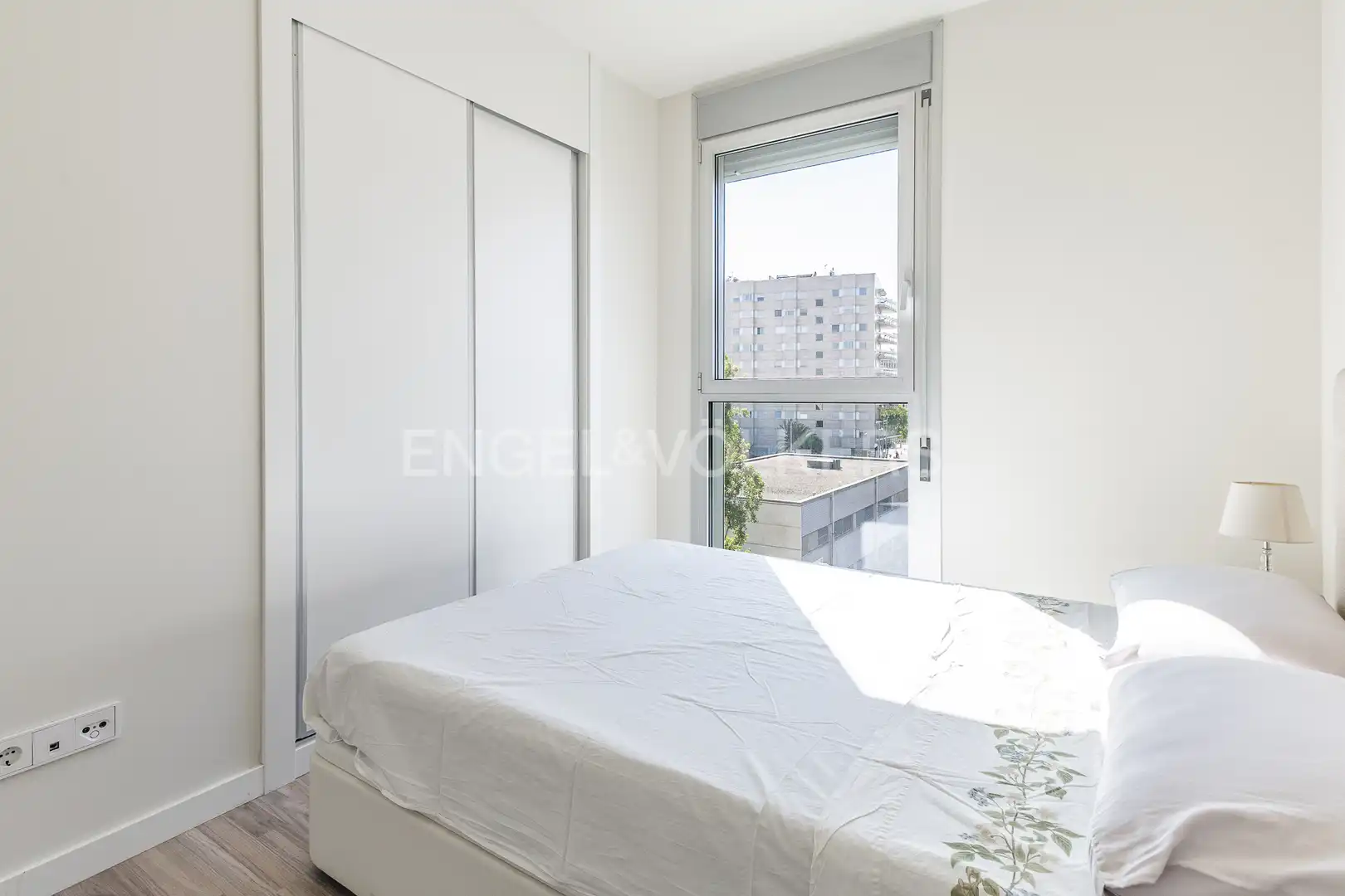Bedroom of Flat for sale in Sant Adrià de Besòs  with Air Conditioner, Heating and Parquet flooring