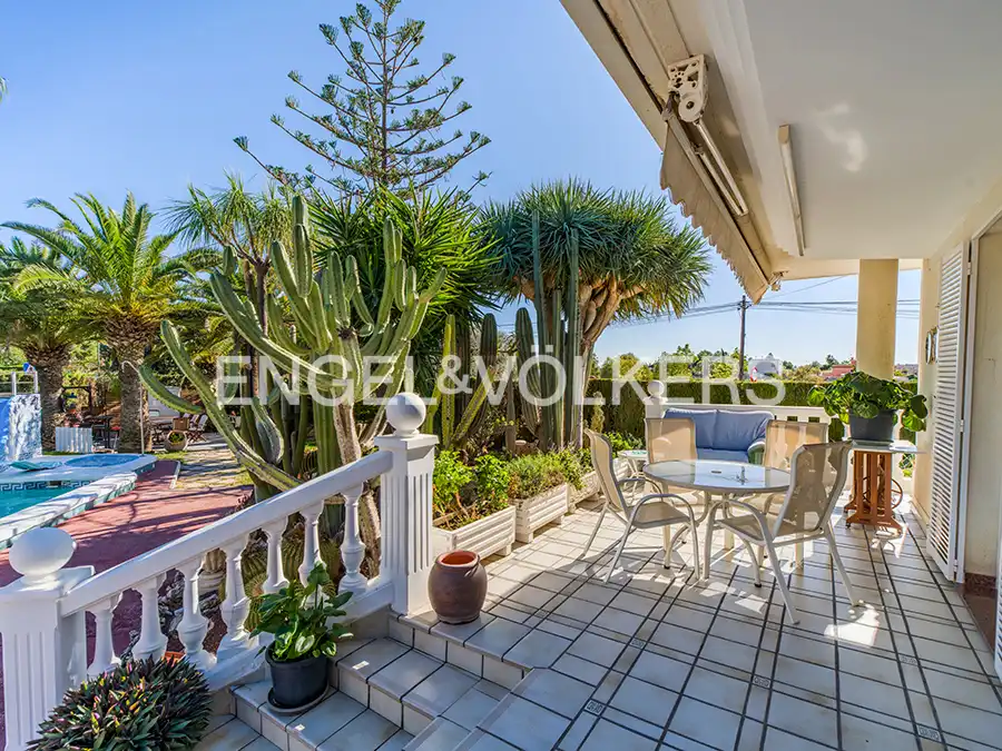 Terrace of Houses for sale in San Vicente del Raspeig / Sant Vicent del Raspeig  with Air Conditioner, Heating and Private garden