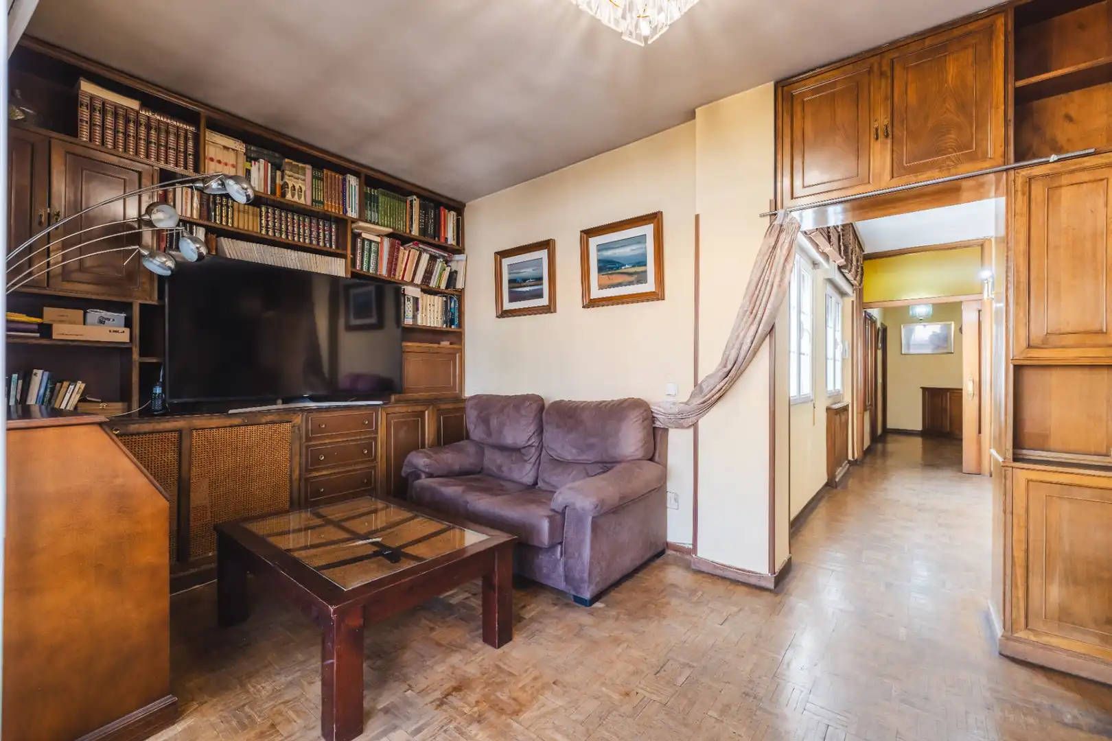 Sala d'estar de Àtic en venda en Madrid amb Aire condicionat, Calefacció i Terrassa