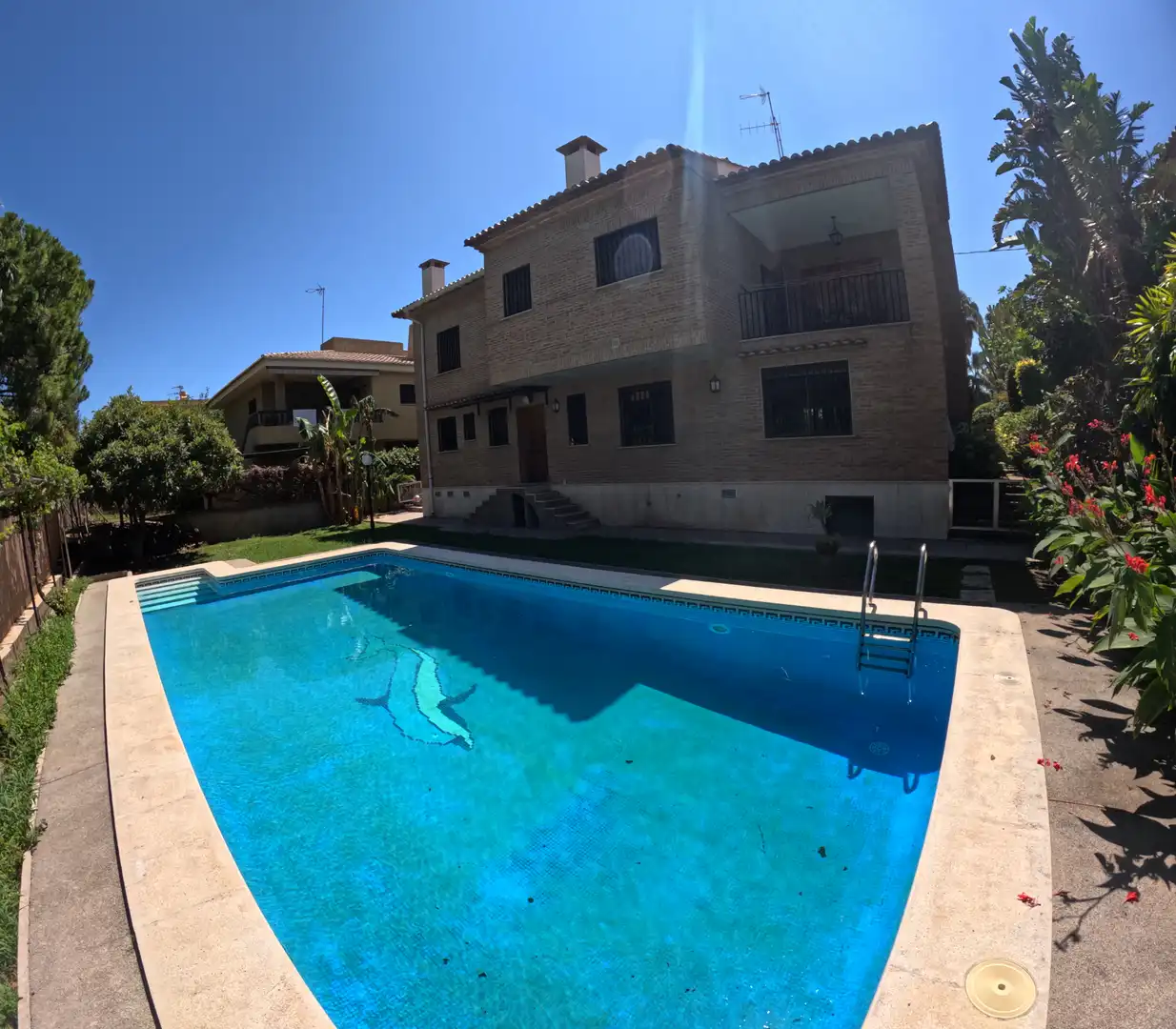 Schwimmbecken von Haus oder Chalet zum Verkauf in Burriana / Borriana mit Heizung, Privatgarten und Terrasse