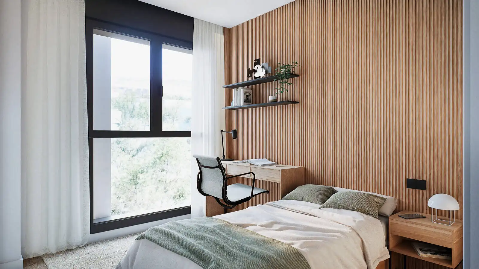 Schlafzimmer von Wohnungen zum Verkauf in Málaga mit Klimaanlage, Terrasse und Abstellraum