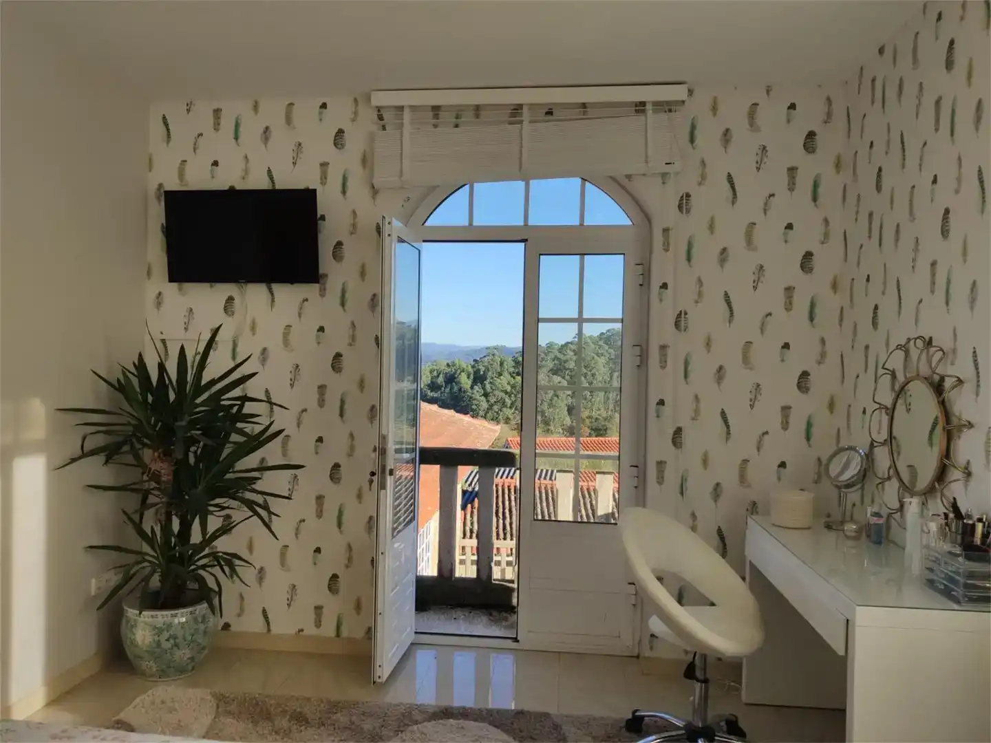 Terrassa de Casa o xalet en venda en Vilanova de Arousa amb Piscina i Balcó