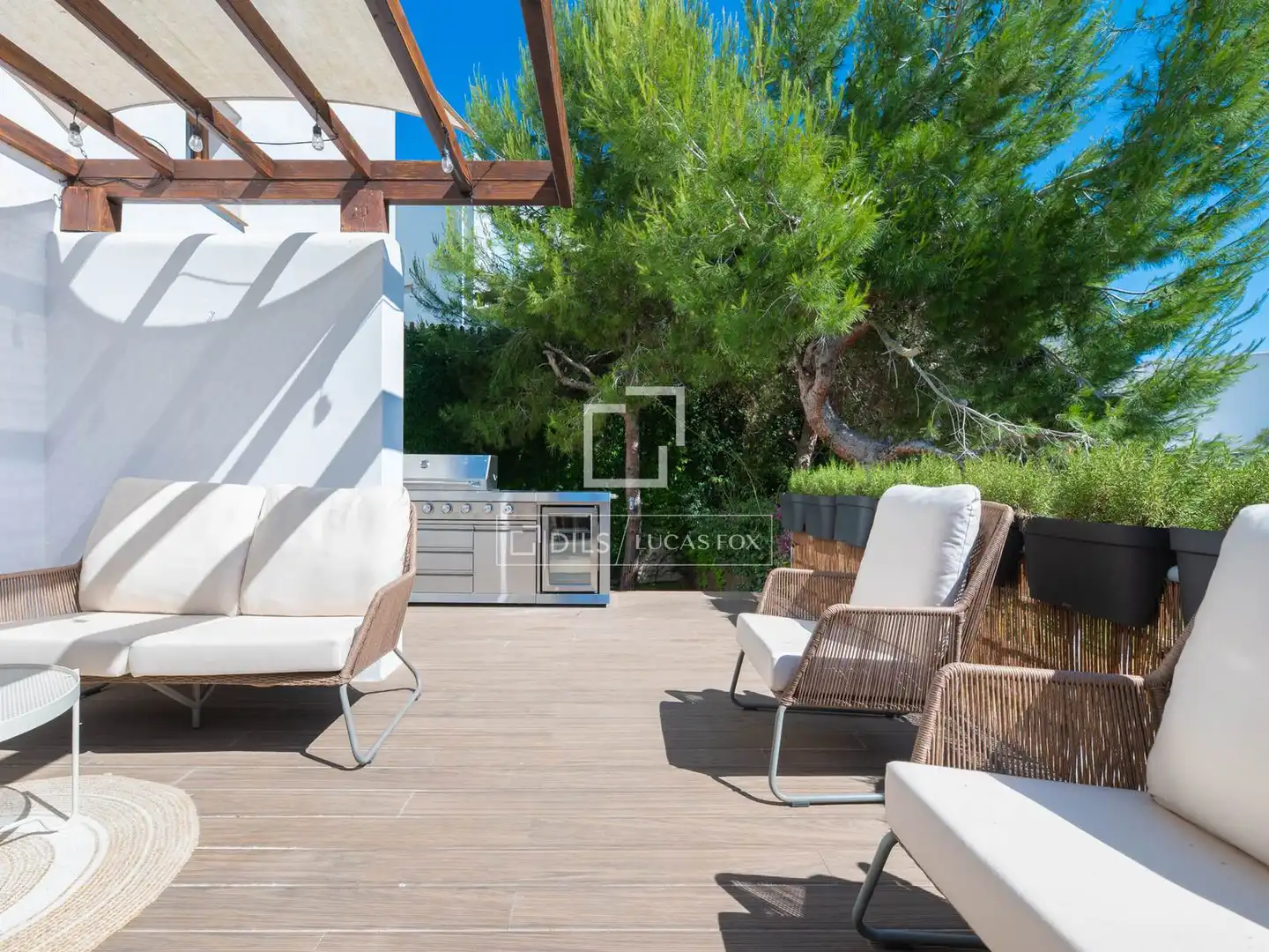 Terrasse von Haus oder Chalet zum Verkauf in Santa Eulària des Riu mit Klimaanlage, Heizung und Terrasse