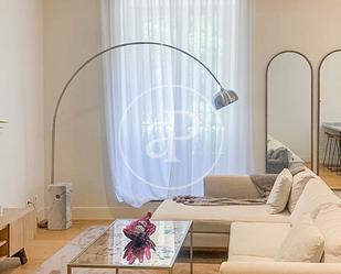 Living room of Flat to rent in  Madrid Capital  with Air Conditioner, Heating and Private garden